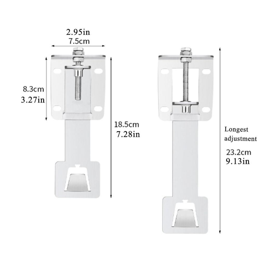 Adjustable Range Hood Bracket Kitchen Range Hood Fixing Tool Hanging Plate Kitchen Range Hood Bracket  Accessory 201 Steel