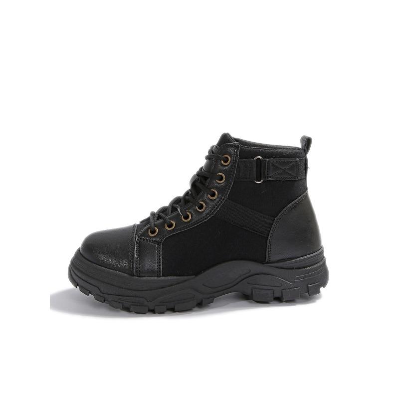 New Plus Size Women's Shoes Martin Boots Women's 2025 New Winter Platform Versatile British Style High Top