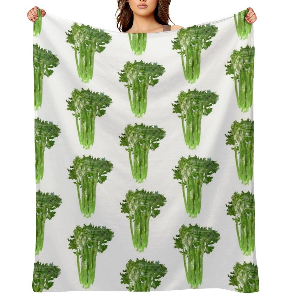 Celery Throw Blanket Fashion Sofas Bed Cute Decorative Beds Blankets