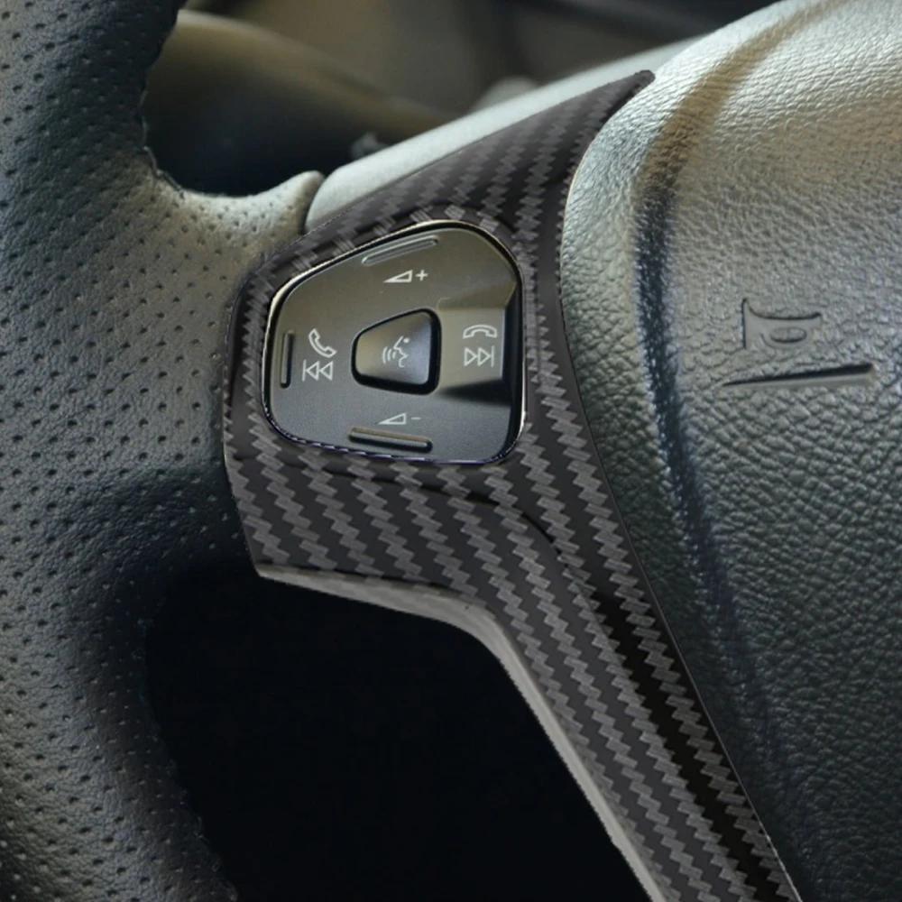 cilgdn1 For Ford Fiesta MK7 2009 - 2017 Ecosport 2012-2017 Steering Wheel Panel Decoration Cover Trim Stickers Car Accessories