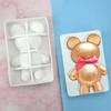 Animal Silicone Mold Cute Bear Mold Handmade Cake Baking Mold for DIY Kitchen