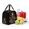 Skeleton Playing Violin Halloween Insulated Lunch Bag for Women Kids Leakproof Food Boxes Thermal Lunch Box Tote