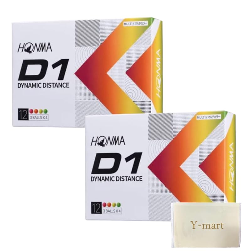 

Honma Golf HONMA D1 golf ball BT2201 12 balls included Multicolor (4 colors) 2 box set [Bulk purchase. Comes with original tissue]