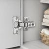 2pcs 1/2 Inch Overlay Hydraulic Damping Hinge Adjustable Concealed Hinge Soft Close Hinge  Cabinet