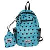 Color Polka Dot School Bag for Girls Large Capacity Backpack for Primary Middle High School Students Lightweight Casual Bookbags Nylon Backpack