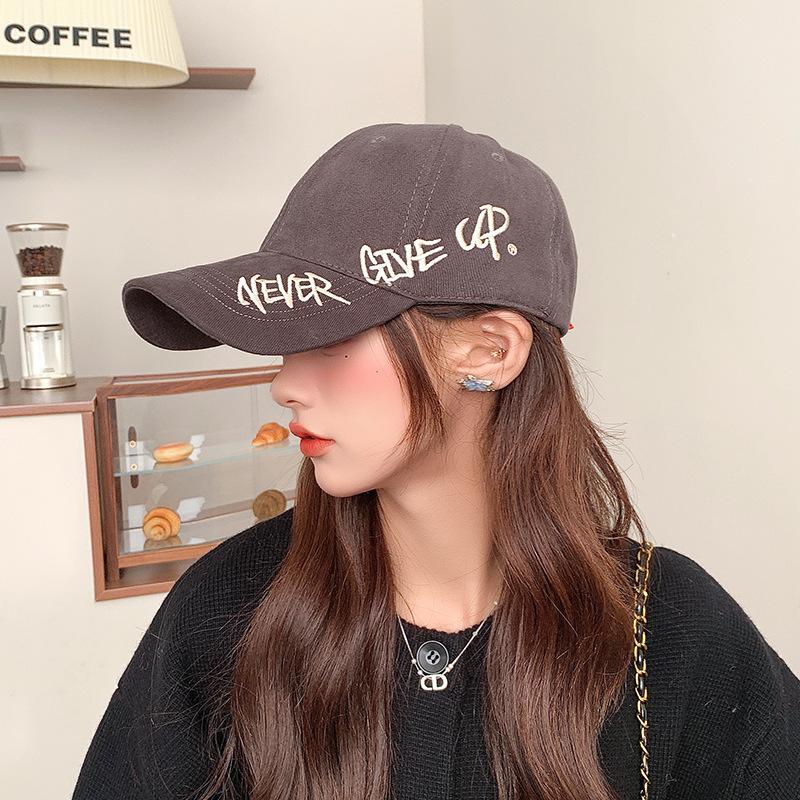 Soft Top Baseball Hat for Women In Autumn and Winter Korean Version with Large Head Circumference  Retro Face Showing Small Peaked Cap for Men