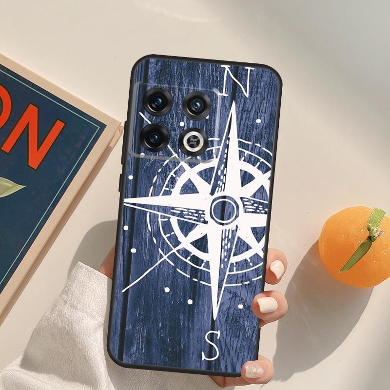 World Map Compass Nautical Case For OnePlus Nord 5 CE 2 3 4 Lite N20 N30 OnePlus 15 13 12 11 13T 10T 10R 12R 13R Cover