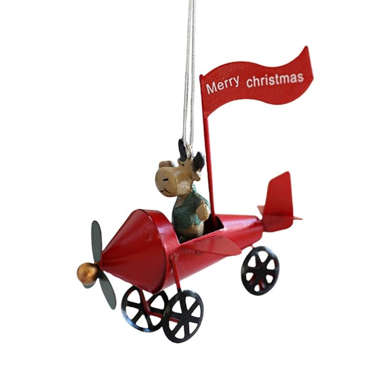 Miniature Christmas Hanging Ornament Miniature Christmas Hanging Ornament Delicate Iron Resin Holiday Tree Adornment