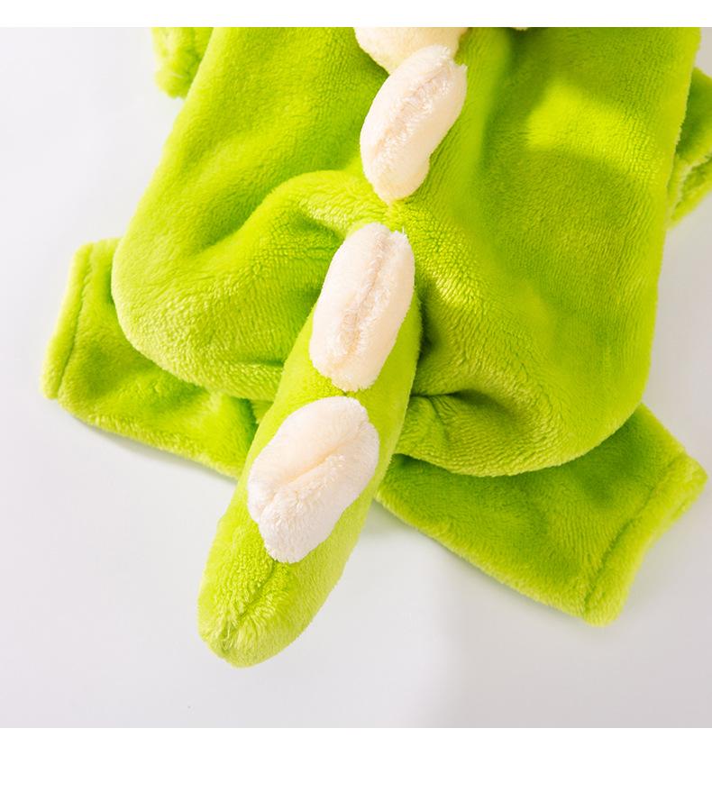 Adorable Dinosaur to Puppy Flannel Pet Apparel for Autumn/Winter