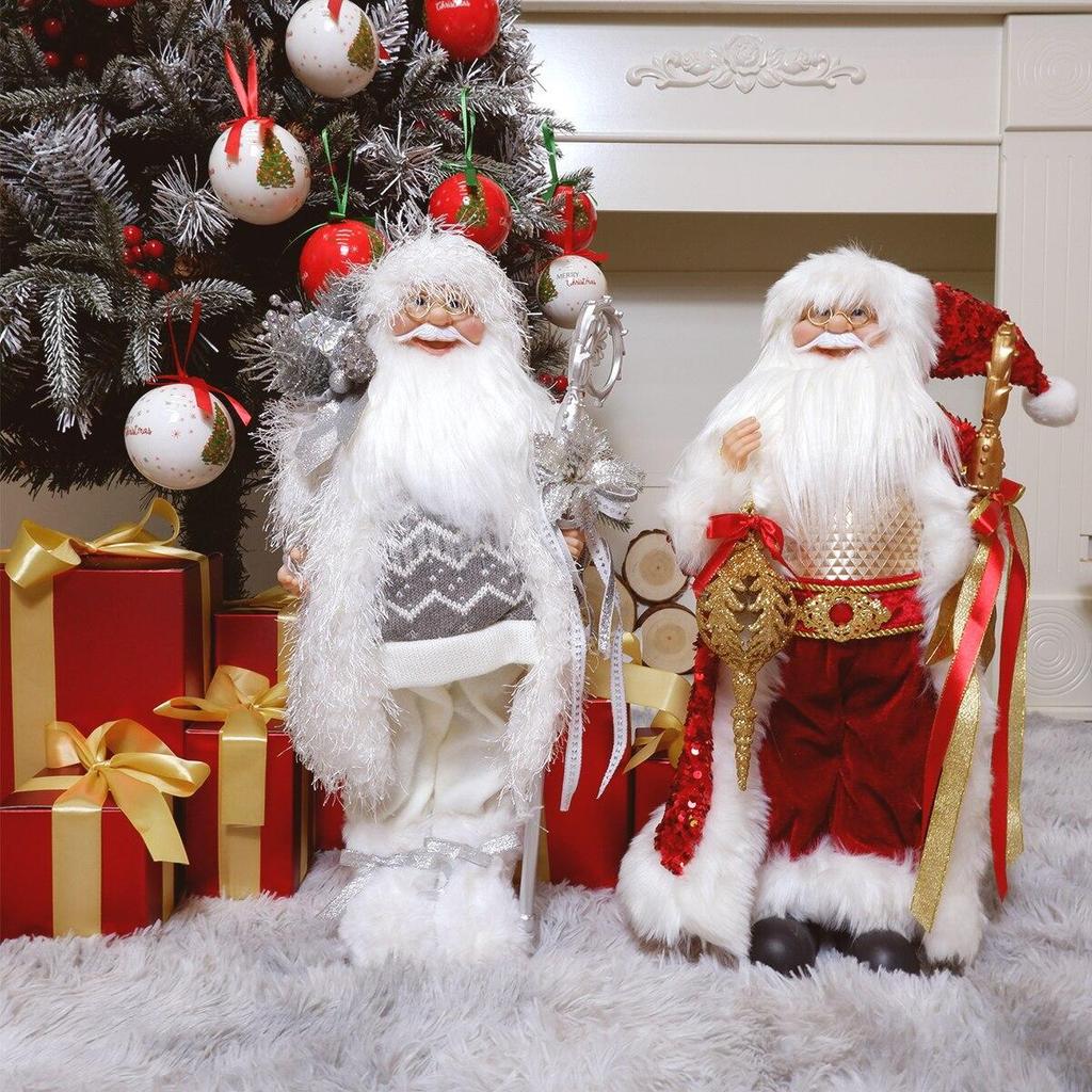 45CM Weihnachten Santa Claus Plüsch Puppen Spielzeug Hause Dekoration Ornamente Weihnachten Dekorationen Handgemachte Neujahr Dekor