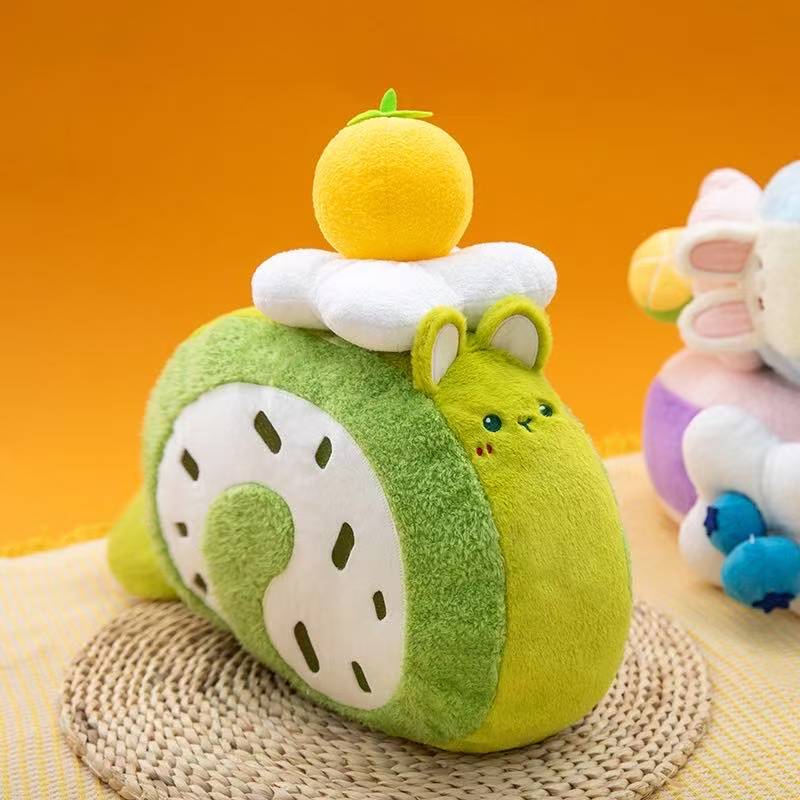 Newest Cake Roll Dessert Pillow Cushions Kawaii Stuffed Plush Toy Figure Doll Cartoon Anime Cute Kids Birthday Gift Doll