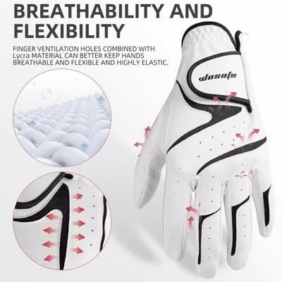 Pánské golfové rukavice pro levou ruku Golfové rukavice s přilnavostí do mokrého počasí pro golfisty Prodyšné