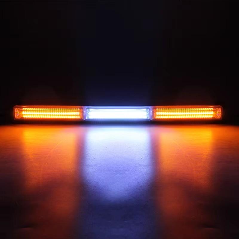 13 Inches Vehicle Warning LED Strobe Light Bar Traffic Emergency Flashing COB Light Bars Waterproof Hazard Flashlight for Trucks