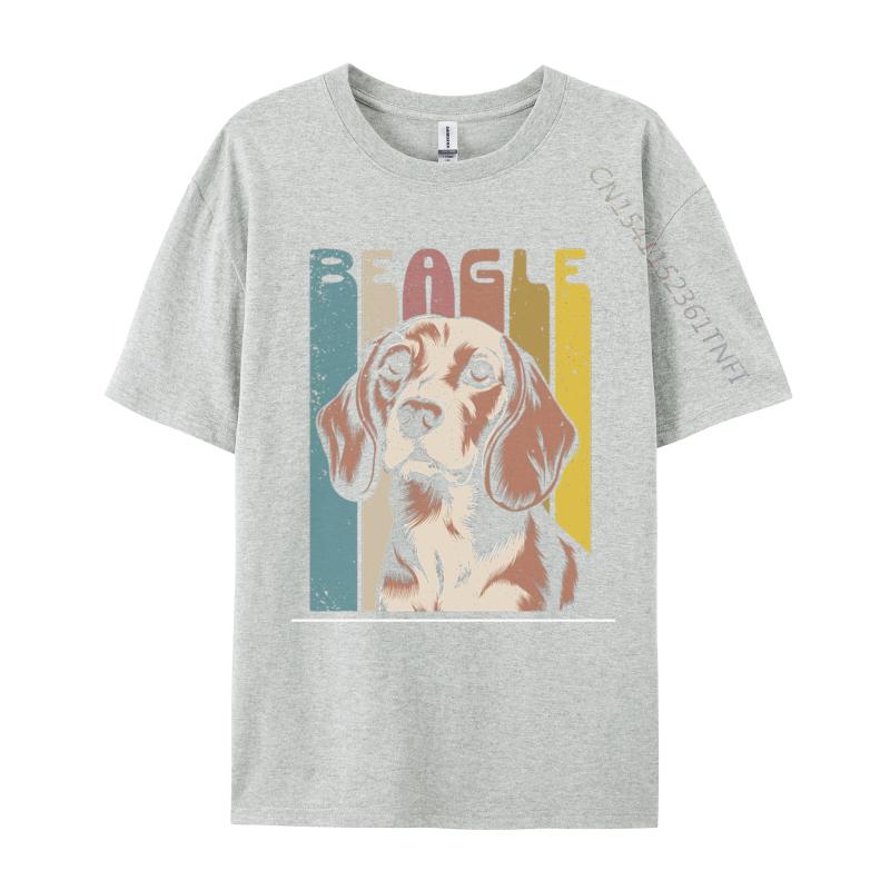 Retro Beagle Dog Tshirt Gift TShirt Cotton Tops T Shirt Fashionable Men Top TShirts Basic Camisetas