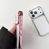 iPhone 17 Pro Case with Large Window & Transparent Back for 16 Pro, Electroplated 15 Pro, and 14 Pro