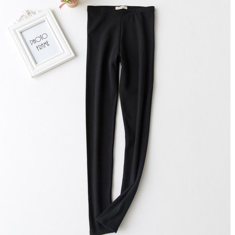 

Женские леггинсы из матового хлопка с высокой талией: Универсальные облегающие брюки Nine-Point для весны и осени. 3XL [160-190 lbs]