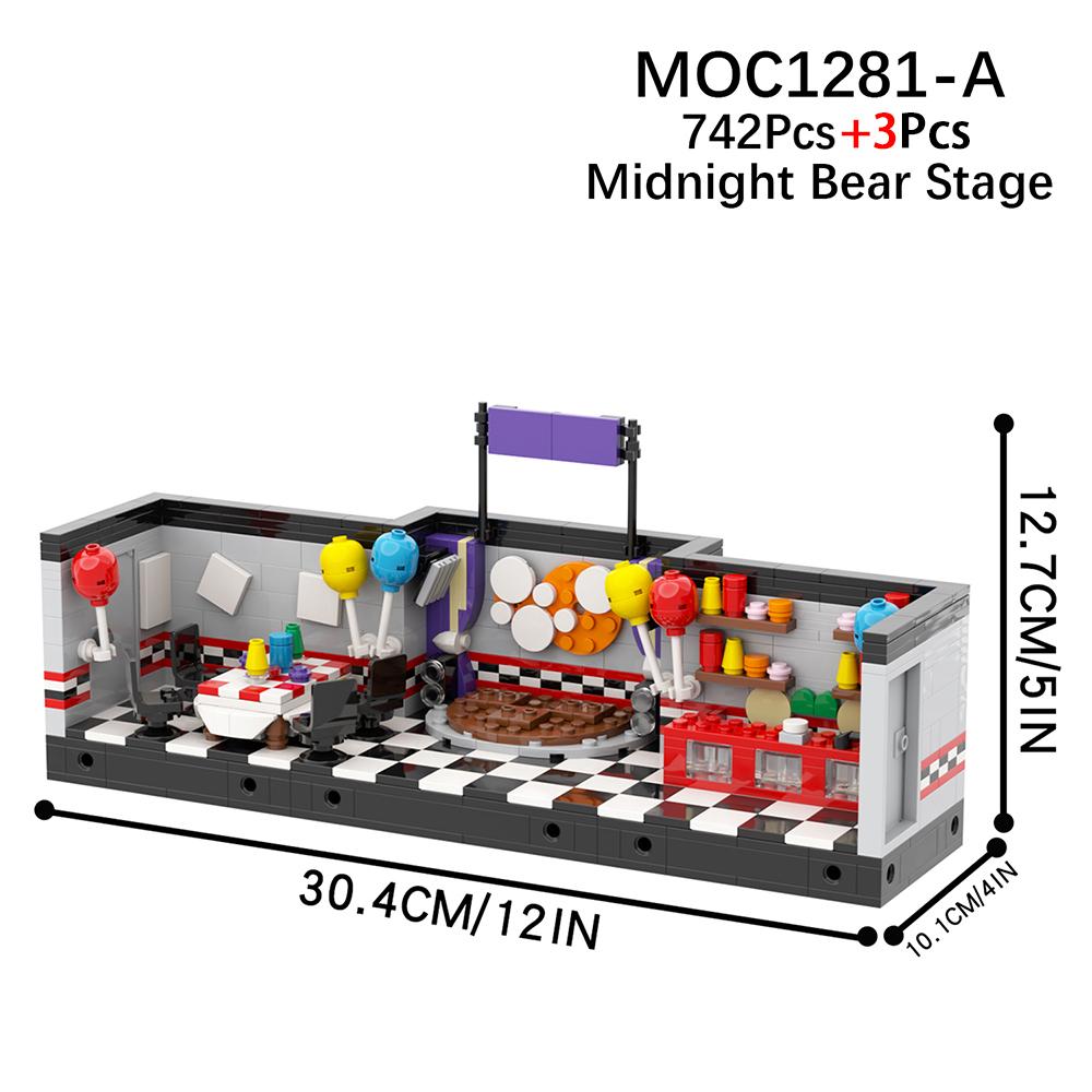 

MOOXI Набор для хоррор-игры MOC Кирпичики Киносцены Фигурки медведей Строительные блоки Детские образовательные игрушки для детей Подарок на день рождения