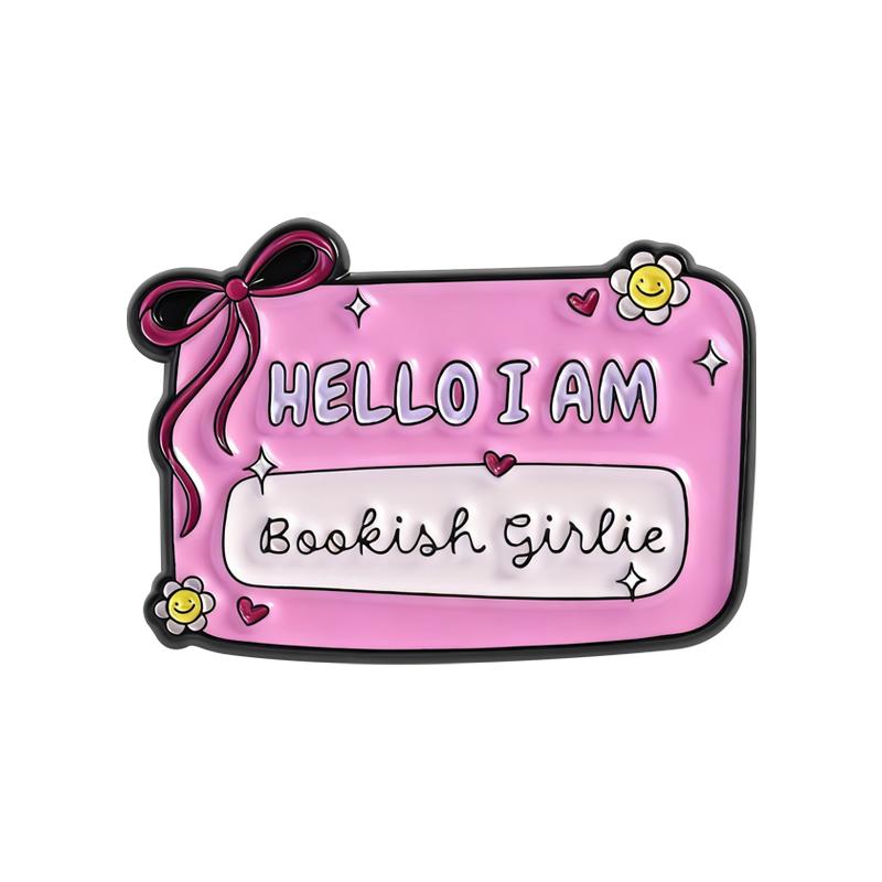 Bookish Girlie Enamel Pins This Book Ruined My Life 5 Stars Brooches Lapel Badges Clothes Funny Jewelry Gift for Kids Friends