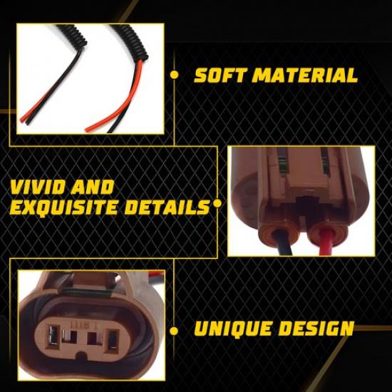 Female U 9006 HB4 Connector Headlight Low Beam Plug Socket Wire Harness Pigtail