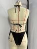 2026 Cross-Border European & American Lace Tie-Up Triangle Bikini Swimwear