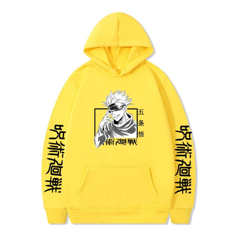 Jujutsu Kaisen Gojo Satoru Hoodie Fashion Design Men's Women's Sweatshirt Fleece Oversized Couples Casual Streetwear Hoodies