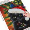 Diamond Painting Cross Stitch Christmas Rhinestone Picture Diamond Embroidery Cat Animal Mosaic Handmade Gift