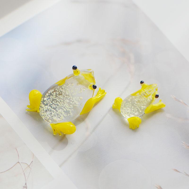 Handcrafted Glass Cartoon Animal Ornaments - Crab & Turtle Decor