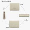 Flannel Card Bag, Premium Sense, Three-fold Wallet, Change Bag, Large Capacity, Multi-function, Women's Wallet.