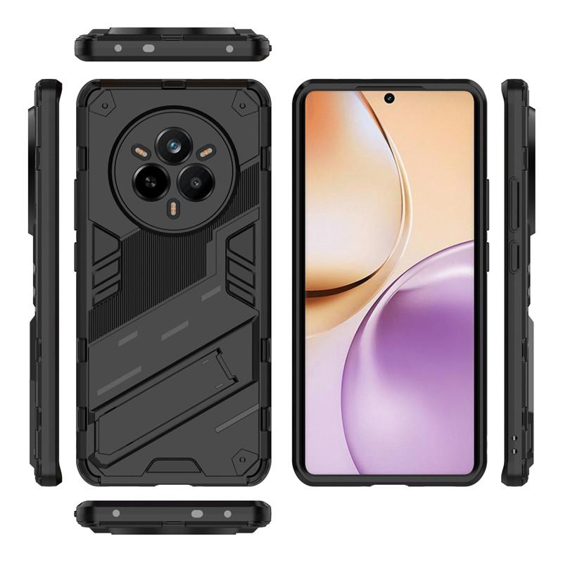 For Realme 14 Pro Case Realme 14 Pro 5G Cover Shockproof TPU Armor PC Silicone Stand Holder Protective Back Cover Realme 14 Pro
