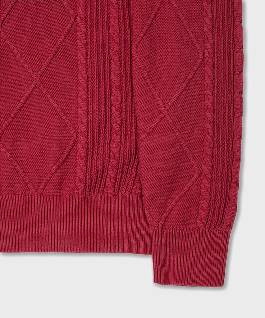 AMFEAST Seaman Washed Cotton Knit Washed Red...