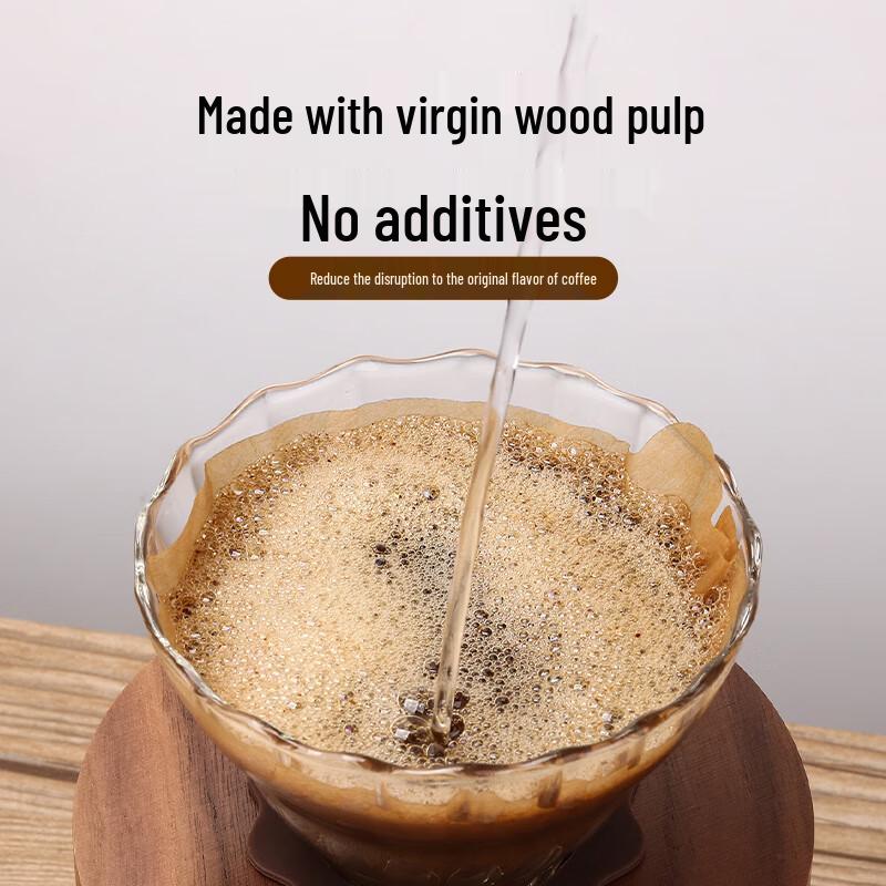 Fan-Shaped Pour-Over Coffee Filter Papers