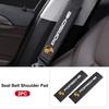 Car Accessories Seat Belt Pads Leather Seatbelt Shoulder Cover for Porsche Panamera Spyder Carrera Macan Boxster Cayman Cayenne