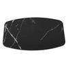 Solid Wood Tabletop Waterproof Removable Tea Table Top for Camper RV Car Yacht Floating Bridge Deck Terrace Black Marble