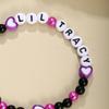 Cross-Border Acrylic Heart Beads Pink-Purple Friendship & Couple Bracelets