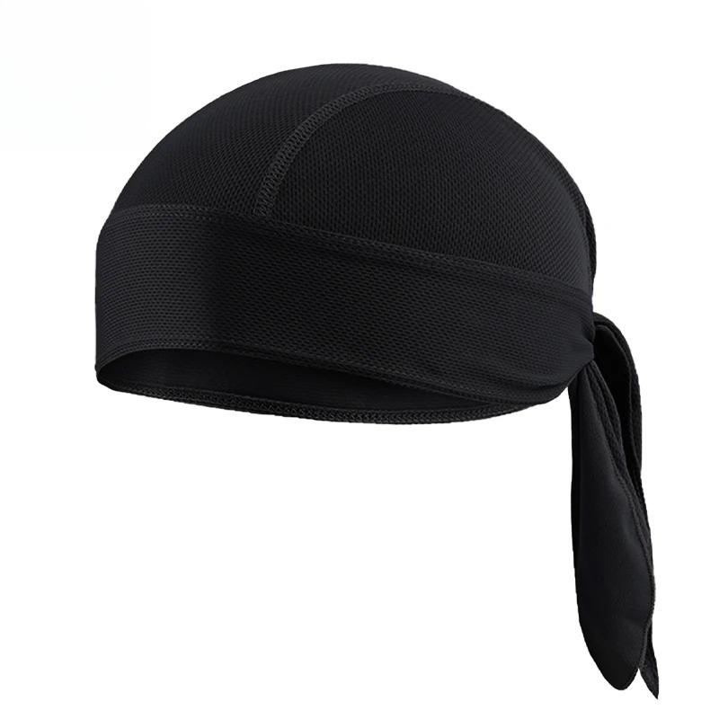 For Men Cycling Pirate Hat Breathable Mesh Pirate Bandana Cap Sweat Absorbent Helmet Inner Head Cover Skull Cap For