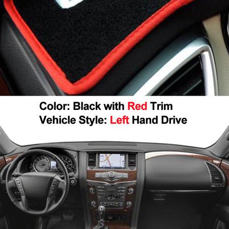 Car Dashboard Cover For Nissan Patrol Y62 2011-2018 Armada 2018 For Infiniti QX56 2011-2013 QX80 2014 -2019 DashBoard Sun Shade