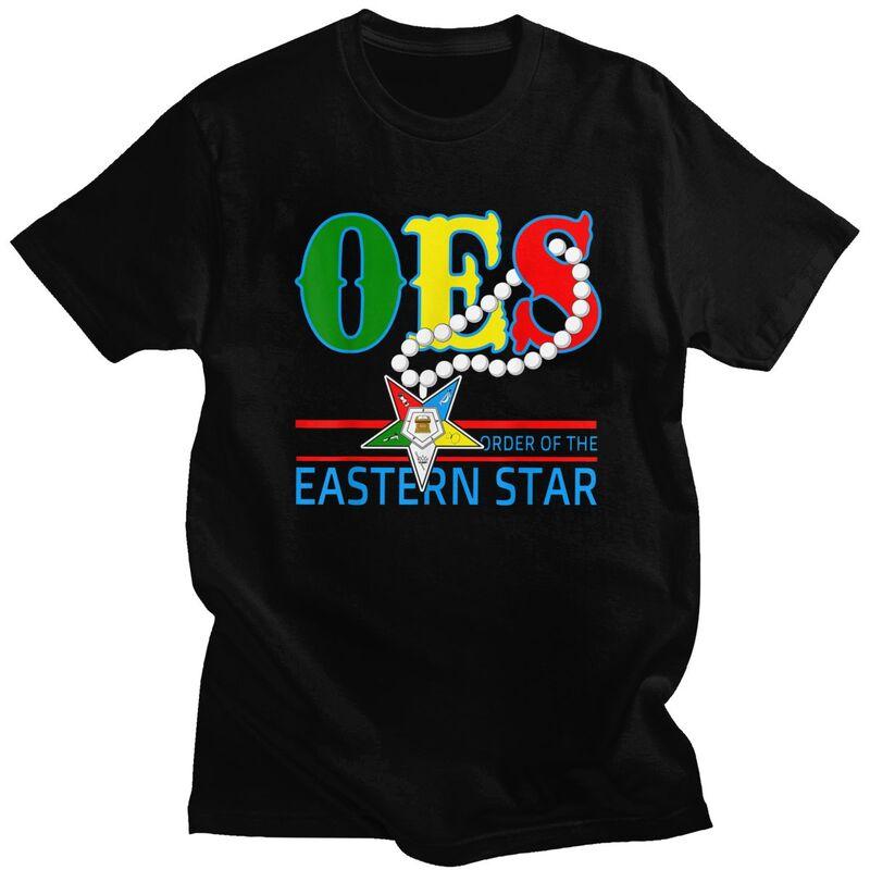 

Custom Male OES Eastern Star T Shirts Short-Sleeve Cotton Tshirts Streetwear T-shirt Casual Tee Slim Fit Clothes - Men s Summ... S разноцветный