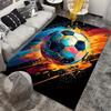 Soccer Design Area Rug: Non-Slip Decor Mat for Living Room, Bedroom, Kitchen, Chair Mat, Home Decoration Gift
