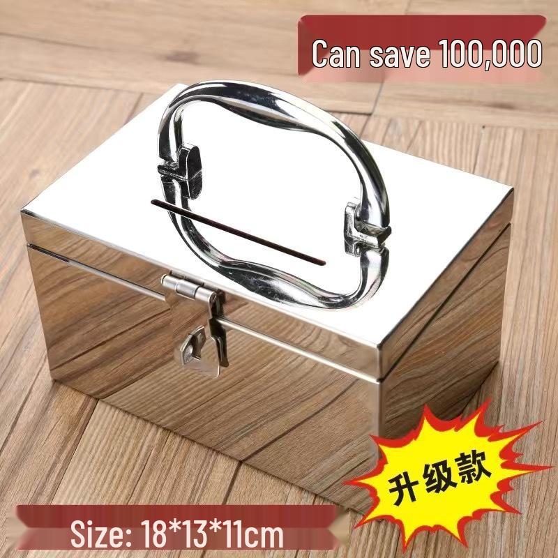 Extra Thick 304 Stainless Steel Password Money Bank Safe