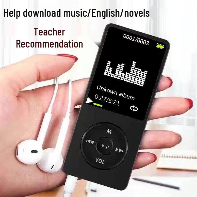 MP3 Player for Students: Bluetooth-enabled, Compatible with MP3/MP4 Formats, Ideal for Music and Audiobooks.