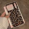 Fashion Leopard Print Silicone Bling Glitter Phone Case For iPhone 17 11 12 13 Plus 14 15 16 Pro Max Shockproof Clear Soft Cover