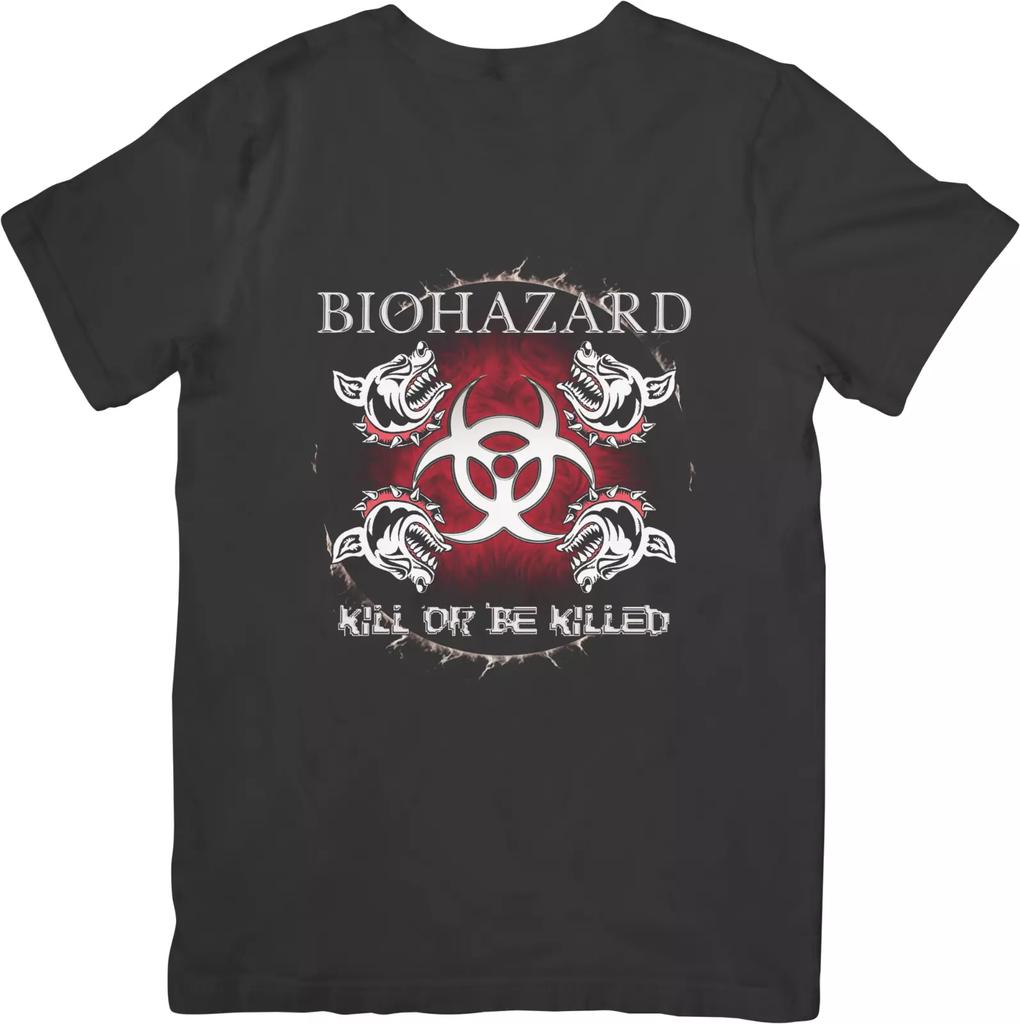 Biohazard Rock Music Unisex Fit for Men & Women Quality Cotton T-Shirt Black