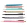 7Pcs Ball Point Pen Black Refill Glitter Style Book Clip Easy Disassembly Writing Pens for School