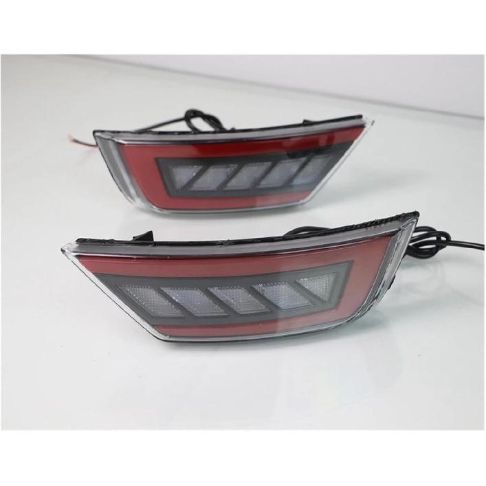 Car Right Rear Bumper Reflector Lights Rear Fog Lamp Assembly, Compatible For Ford Escape Kuga 2013 2014 2015 2016 2017 2018(Blue 2pcs)