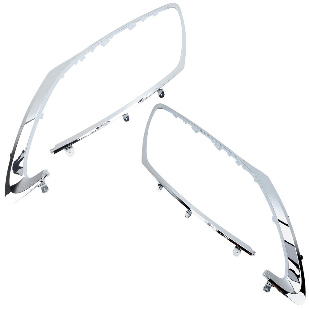 Front Headlight Chrome Frame Trim for