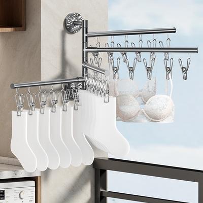 Haushalts-Socken-Trocknungs-Artefakt Wand-Klapp-Trockenständer Balkon Unterwäsche Unterwäsche Socken-Klemme Socken-Trockenständer
