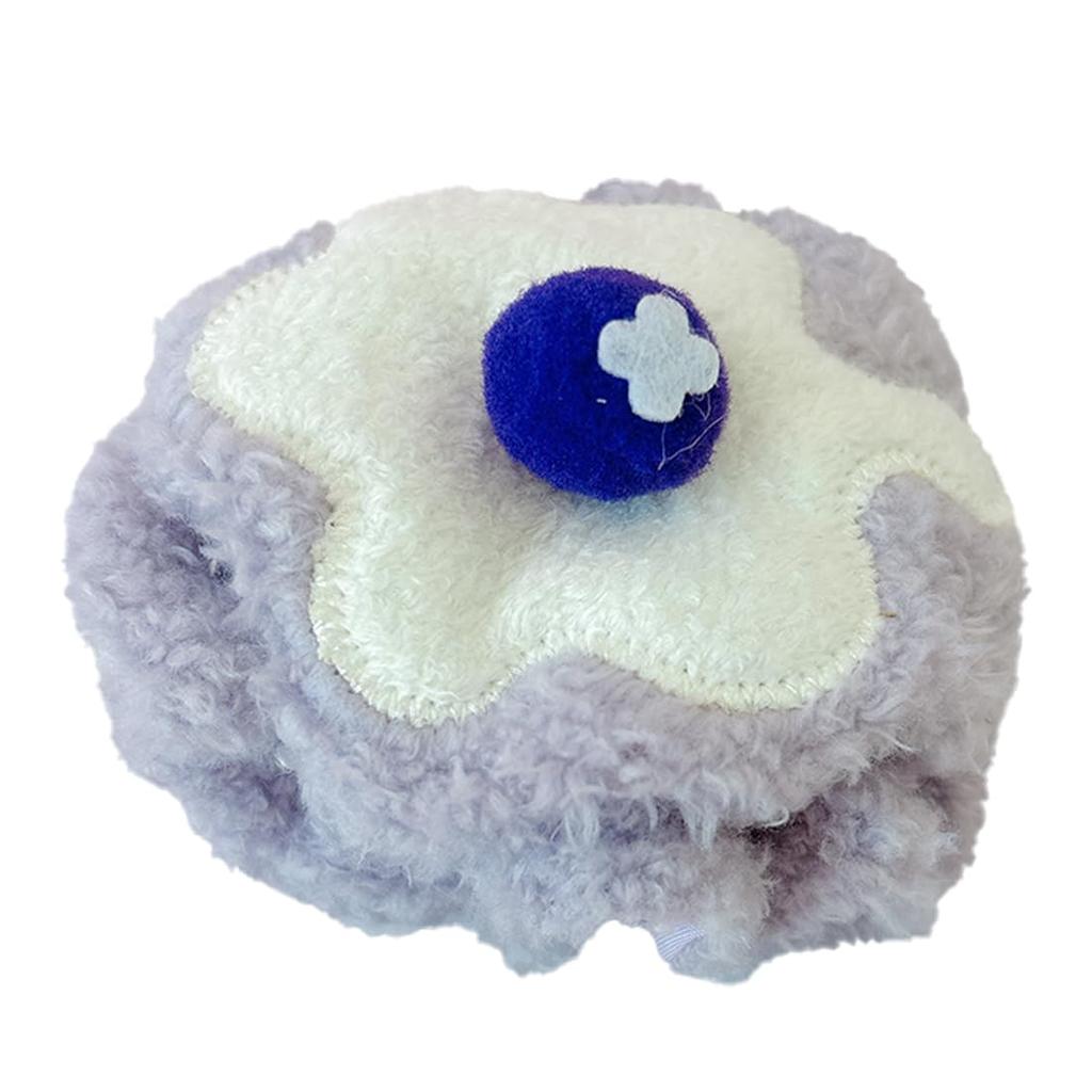 Plush Clothes and Hat for 10cm Plush Toys, Oshikatsu Goods, Ice Cream Pancake, Blueberry, Purple [Used]