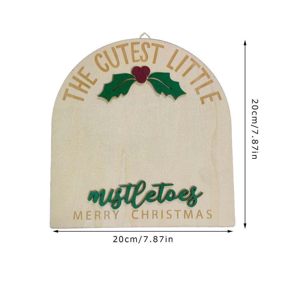 Christmas Footprint Sign Christmas Wooden Footprint Keepsake First Art Announcement Board Sign For Toddler Boys Girls Shower