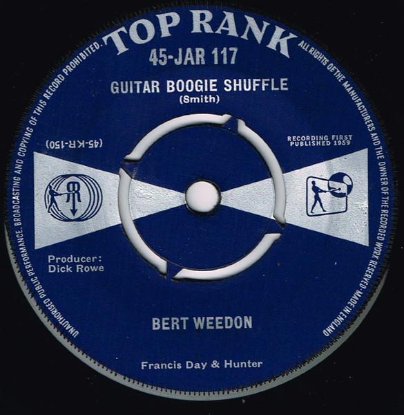

7inch Record BERT WEEDON - Guitar Boogie Shuffle 45JAR117 Top Rank 1959 UK Rock Used
