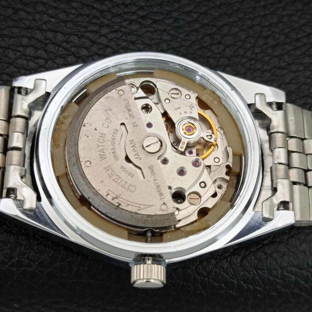 VINTAGE CITIZEN AUTOMATIC 8200 REFURBISHED JAPAN MENS BROWN DIAL WATCH a446824-1